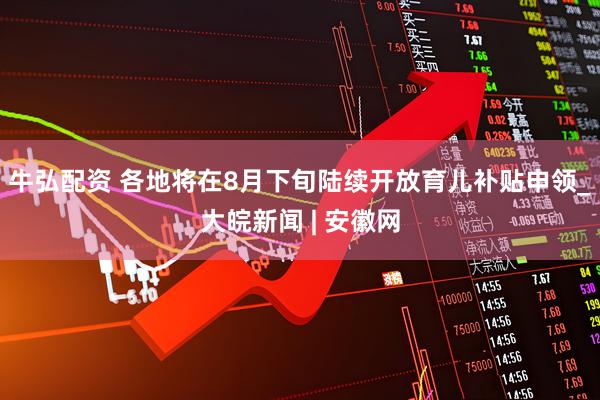 牛弘配资 各地将在8月下旬陆续开放育儿补贴申领_大皖新闻 | 安徽网